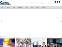 Tablet Screenshot of karmen.com.sg